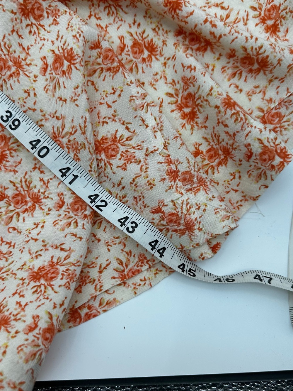 April Cornell Peach Floral Print Vintage Prairie look Dress size XXL - Picture 9 of 11